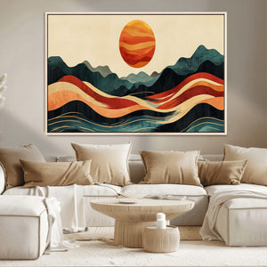 Mountain Triptych Wall Art Canvas Print – Western Nature