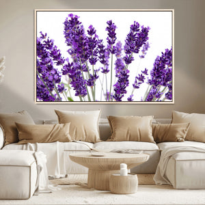 Lavender Flower Wall Art Canvas Print