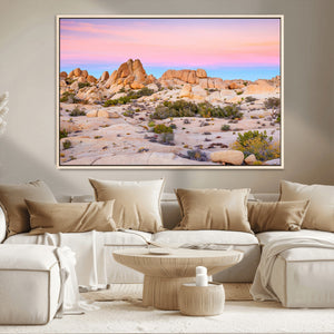 Vibrant Sunset Sky Wall Art Canvas Print – Framed Joshua