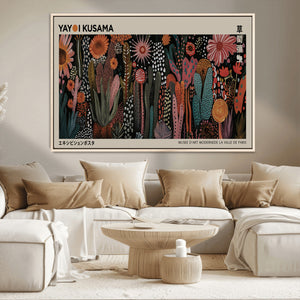 Modern Japanese Wall Art Canvas Print – Framed Abstract