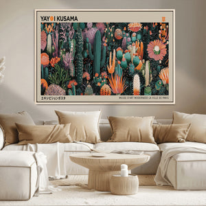 Yayoi Kusama Art Print Canvas – Abstract Mount Fuji Japanese