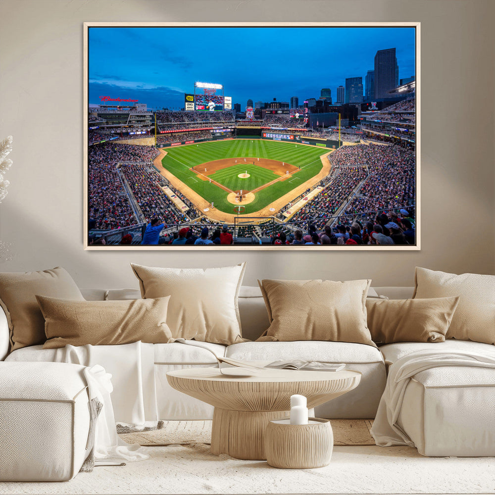 Target Field Stadium Wall Art Canvas Print – Minnesota Twins