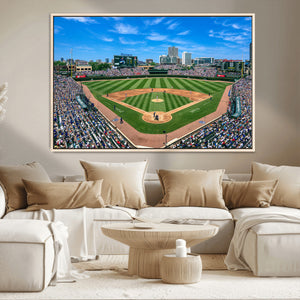 Wrigley Field Baseball Stadium Canvas Wall Art – Packed