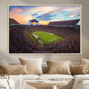 Jordan-Hare Stadium Wall Art Canvas Print, Football Stadium