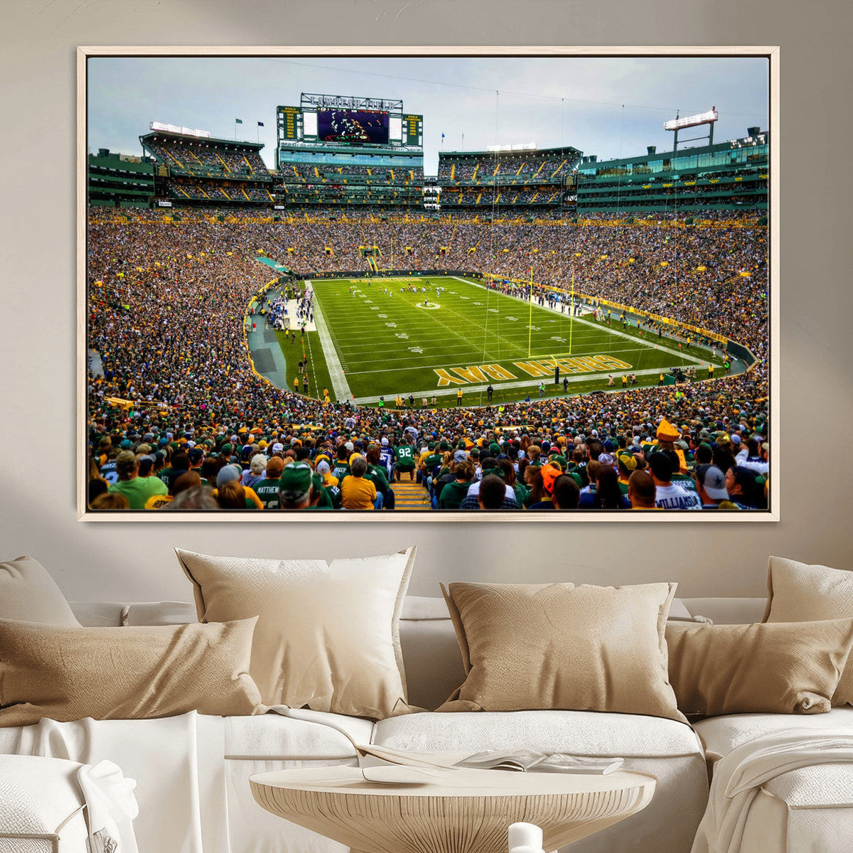 Green Bay Packers Lambeau Field Stadium Wall Art Canvas
