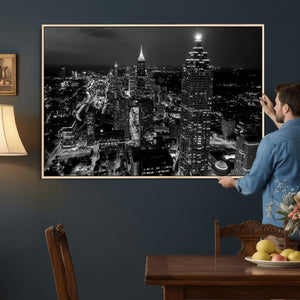 Atlanta Skyline Wall Art Canvas Print, Atlanta Downtown
