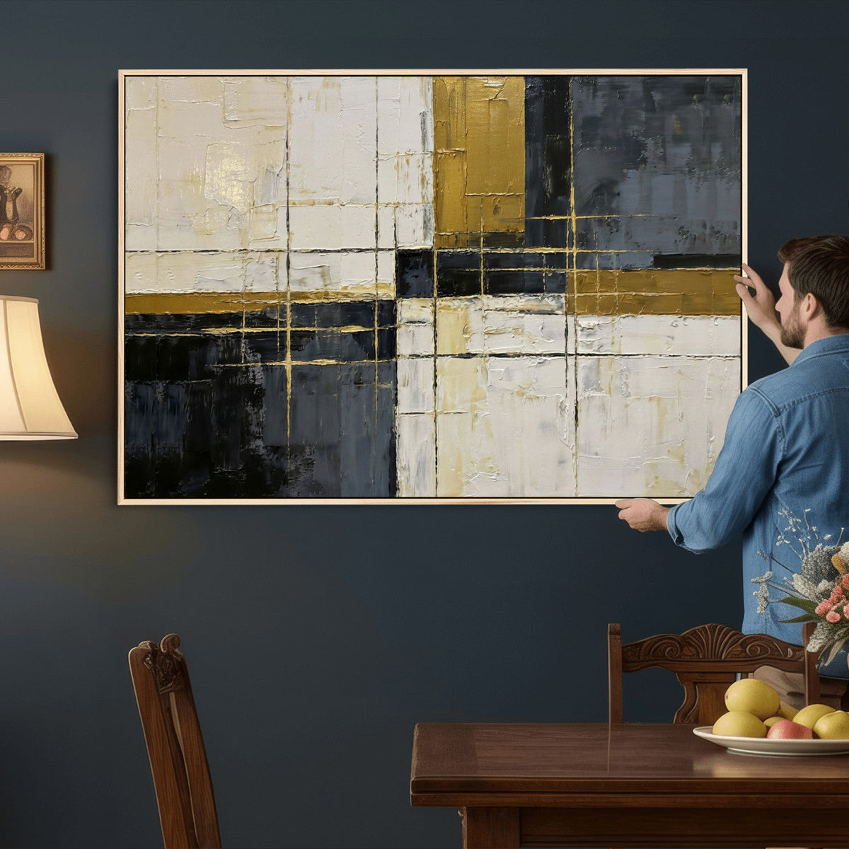 Geometric Abstract Wall Art Canvas Print