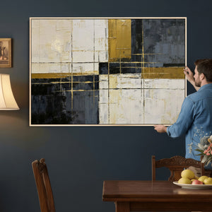 Geometric Abstract Wall Art Canvas Print
