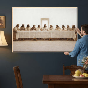 The Last Supper Wall Art Canvas Print, Jesus Christ Biblical
