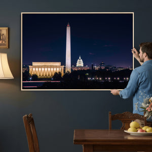 Washington White House Skyline Wall Art Canvas Print –