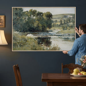 Streamside by Edward Mitchell Bannister Wall Art Canvas