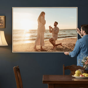 Custom Photo Framed Canvas Wall Art, Personalized Picture Print