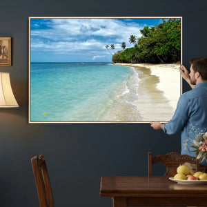 Puerto Rico Beach Paradise Wall Art – Tropical Coastal Print