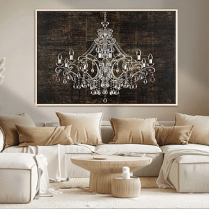 Rustic Chandelier Canvas Print