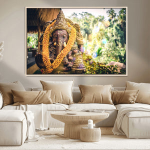 Hinduism Statue Wall Art Canvas Print