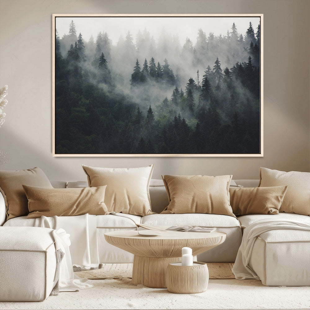Nature Wall Decor - Serene Triptych Nature Print – Woodland