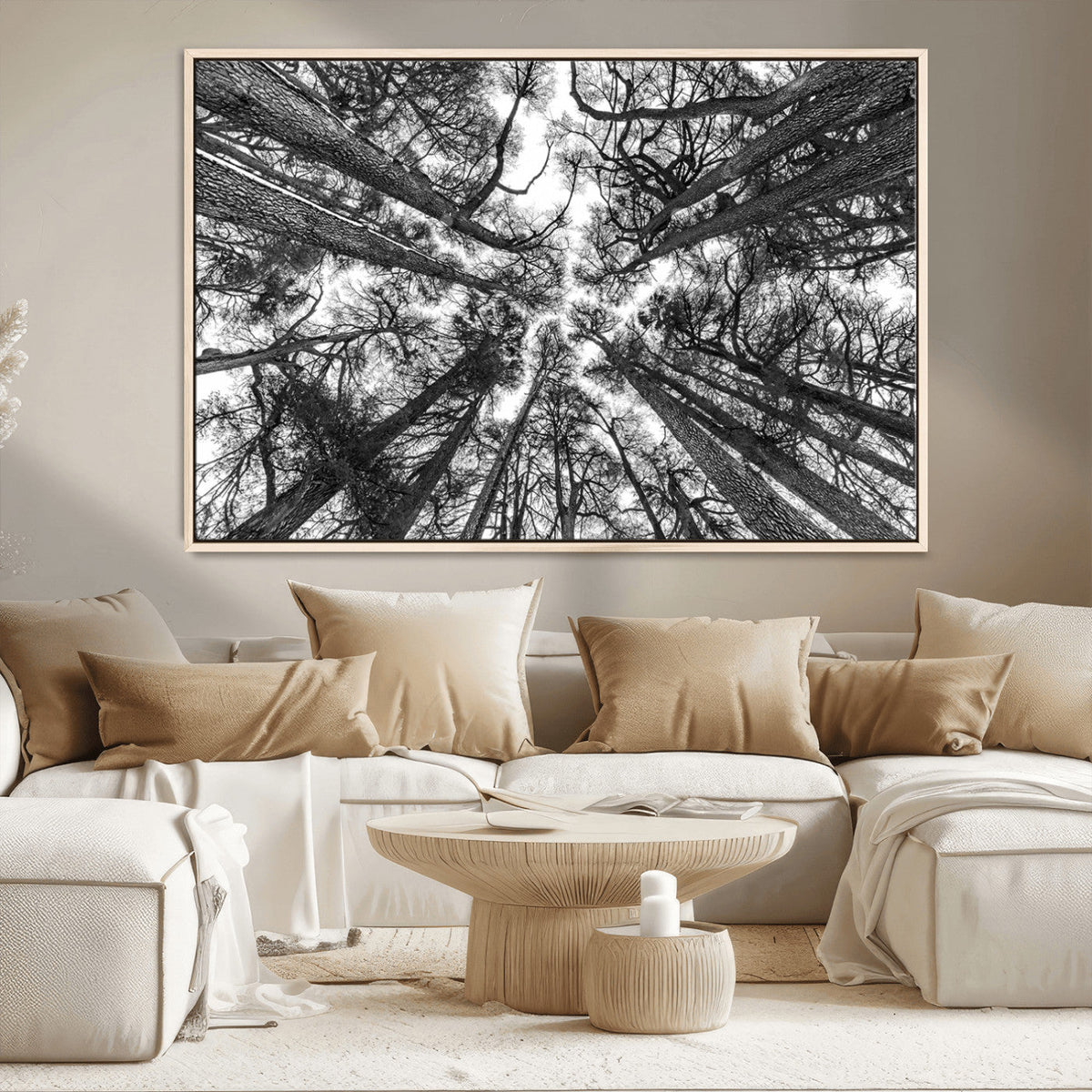 Trees Contemporary Art Canvas Print