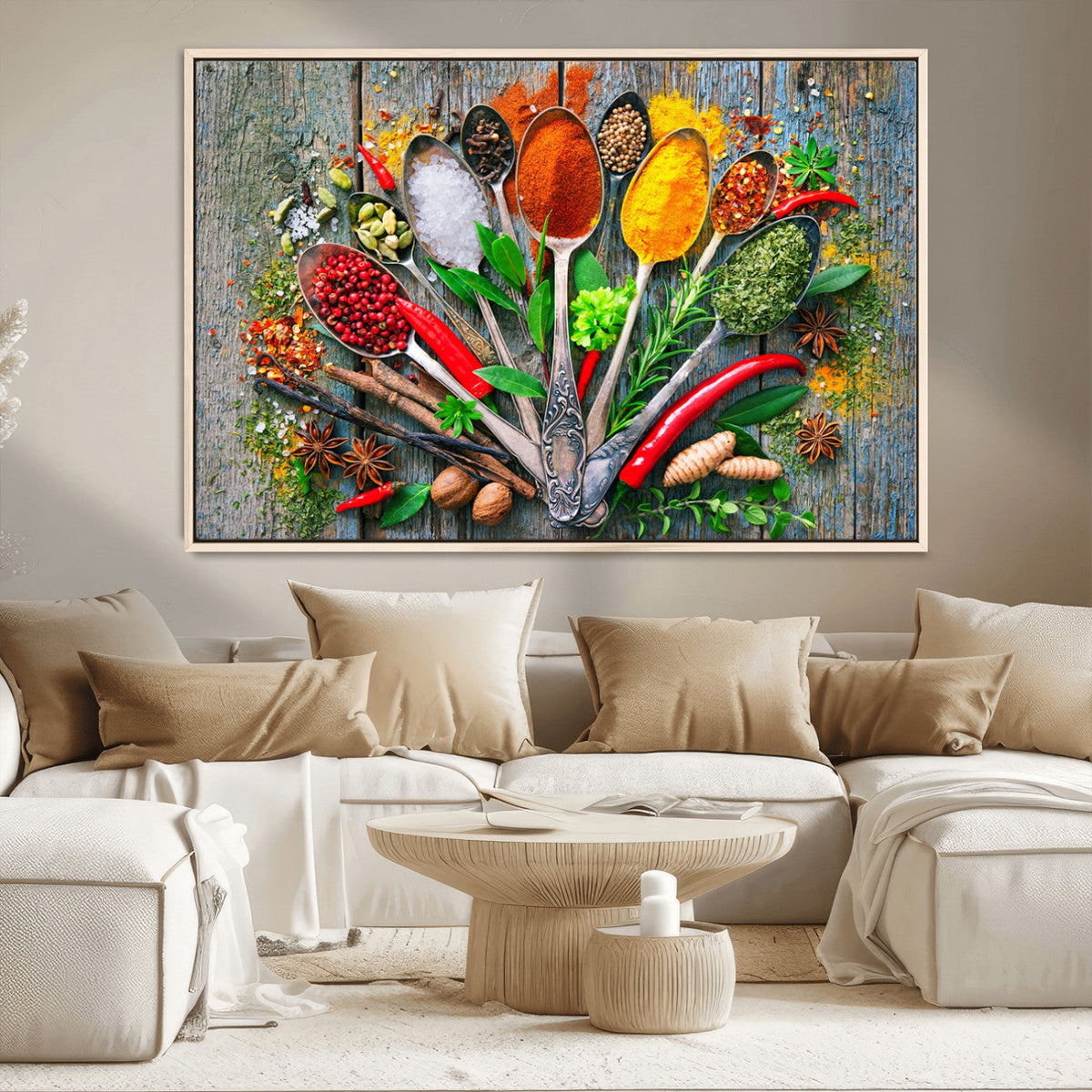 Spoonful of Spices Cooking Wall Art Canvas Print - Vibrant