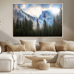 Half Dome Yosemite Calinia Wall Art Canvas Print El Capitan
