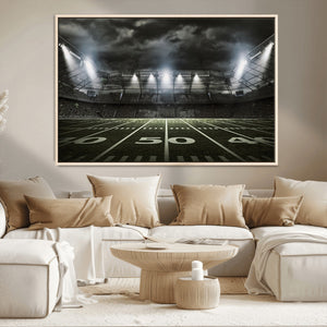 American Football Stadium Wall Art Canvas Print, Stadium