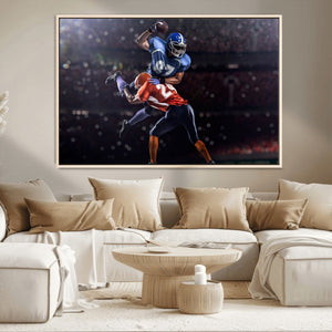American Football Wall Art Canvas Print, Stadium Sport Wall
