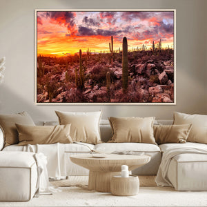 Arizona Desert Print, Western Cowboy Wall Art Print