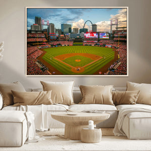 St. Louis Cardinals Baseball Team Print - Busch Stadium Wall