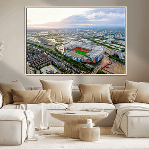 Old Trafford Manchester United Stadium Wall Art Canvas Print