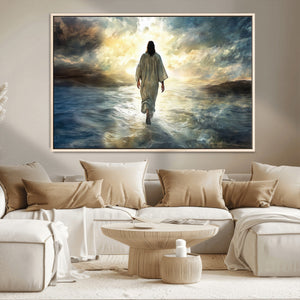 Jesus Walking on Water Wall Art | Canvas Print | Ready to