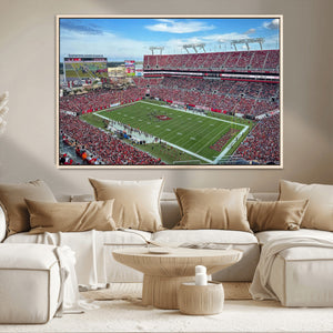 Florida Tampa Raymond James Stadium Wall Art Canvas Print -