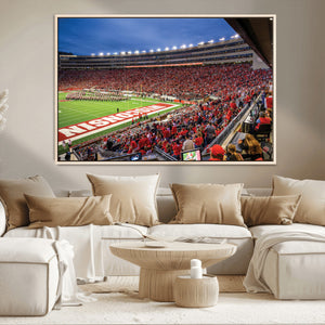 Wisconsin Badgers Football Team Print - Madison Camp Randall