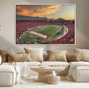 Camp Randall Stadium Wisconsin Badgers Large Wall Art Canvas