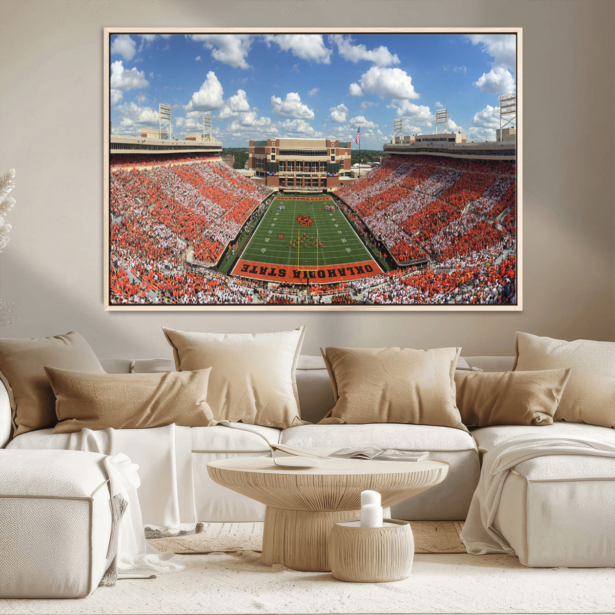Oklahoma State Cowboys Football Team Print - Stillwater