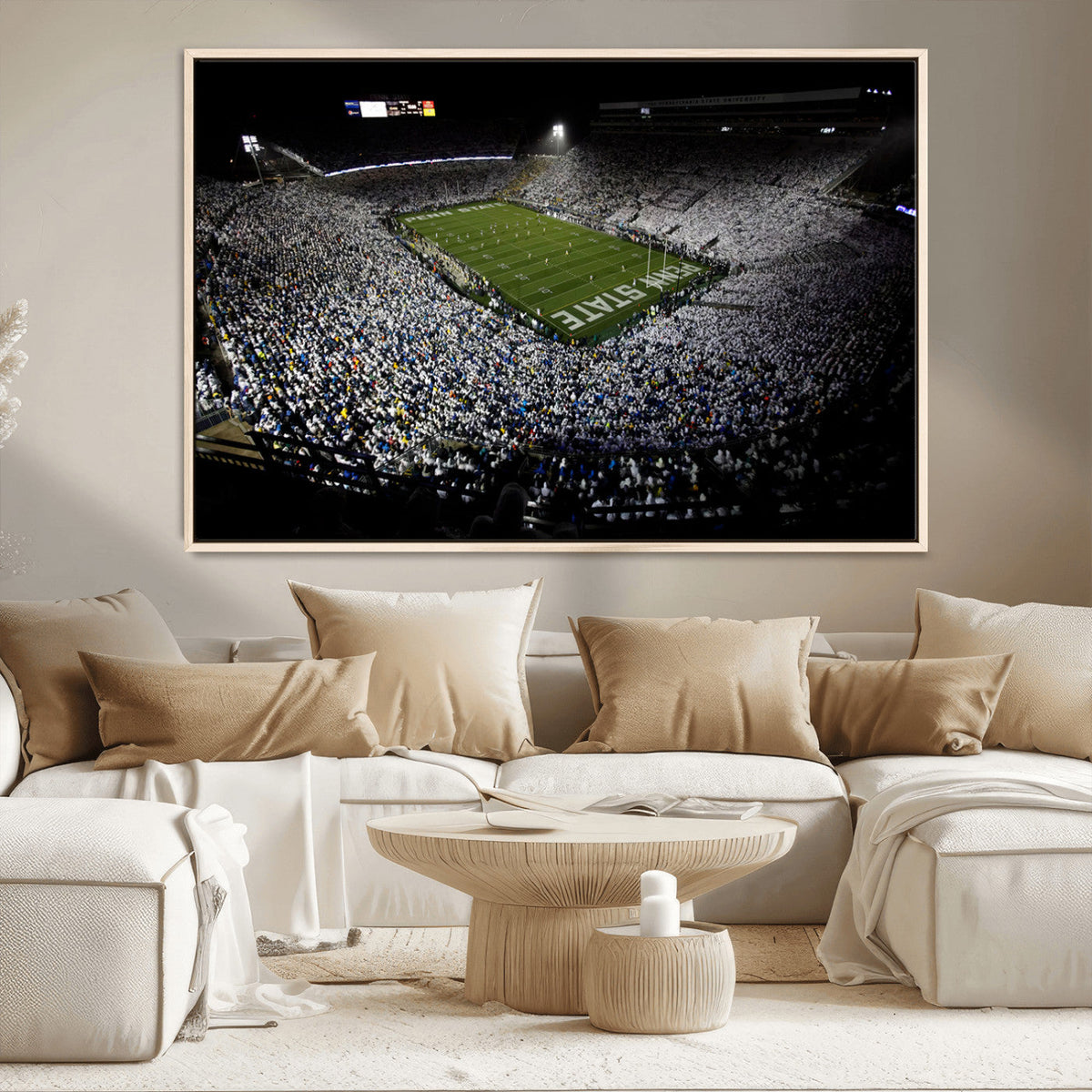 Penn State Football Stadium Wall Art - Beaver Stadium Canvas