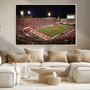 Indiana University Hoosiers Football Team Print Canvas -