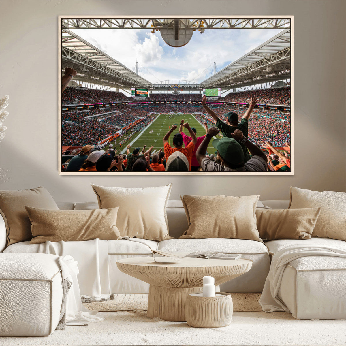 Miami Hurricanes Football Team Wall Art Print - Miami Hard