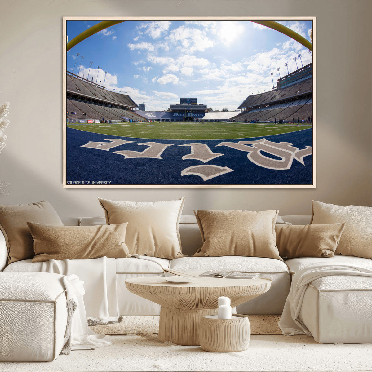 Rice University Owls Football Team Print - Houston Rice