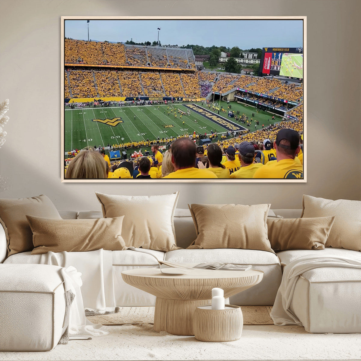 Puskar Stadium Canvas Print Wall Art - Morgantown Print -