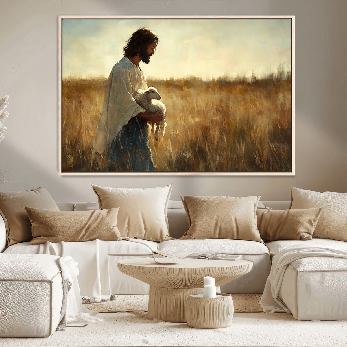 Jesus the Good Shepherd Wall Art Canvas Print -