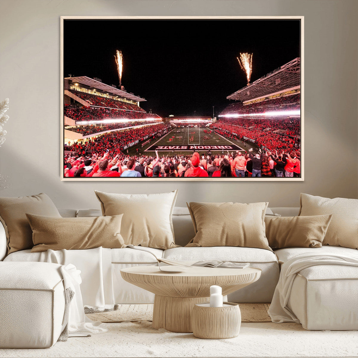 Oregon State Beavers Football Team Print - Corvallis Reser