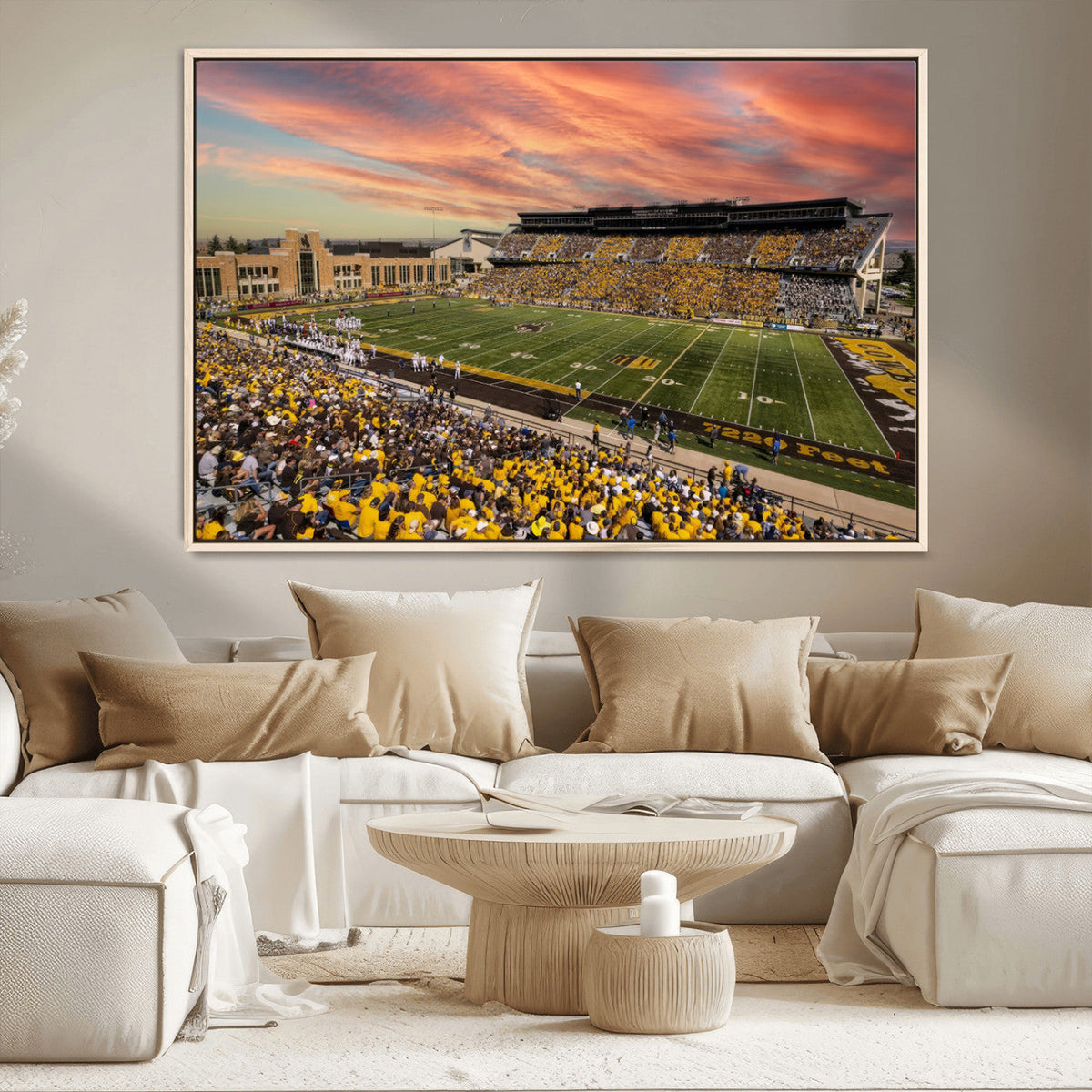 University of Wyoming Cowboys Football Team Print - Laramie