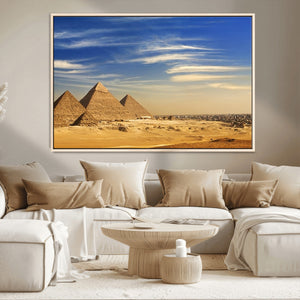 Majestic Ancient Wonders Wall Art Canvas Print – Golden