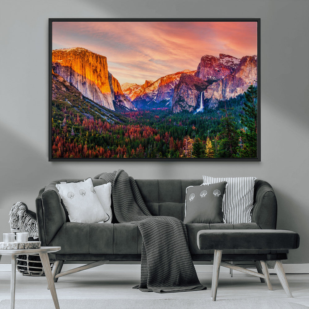 Yosemite Nal Park Wall Art Landscape Canvas Print El Capitan