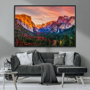 Yosemite Nal Park Wall Art Landscape Canvas Print El Capitan