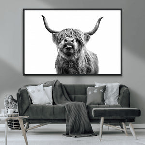 Fanny Scottish Highland Cow Cattle Art Print Farmhouse Wall