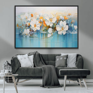Abstract Flower Wall Art Canvas Print