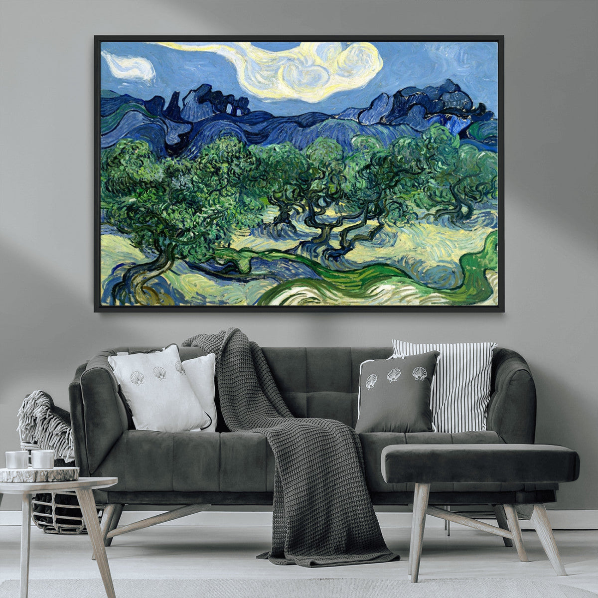 Olive Trees Van Gogh Wall Art Canvas Print