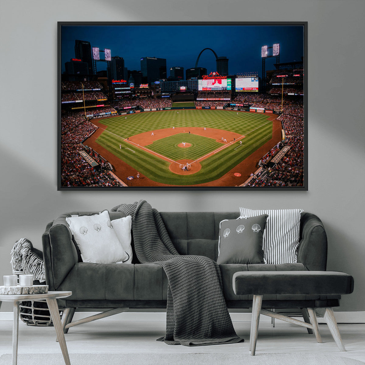 St. Louis Cardinals Baseball Team Print - Busch Stadium Wall