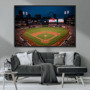 St. Louis Cardinals Baseball Team Print - Busch Stadium Wall