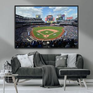New York Mets Baseball Team Print - Citi Field Stadium Wall